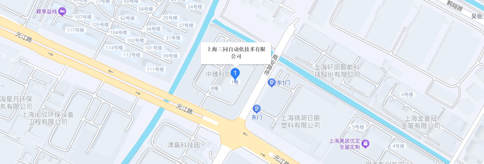 三同科技公司位置地图